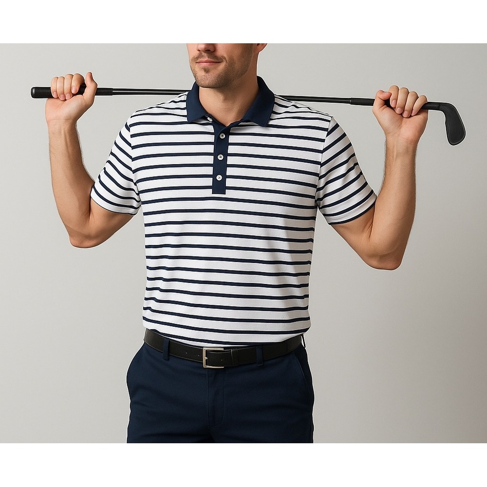 RLX Ralph Lauren Striped Performance Polo –‎ Men's Medium